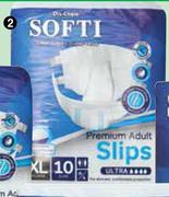 Softi Premium Adult Ultra Slips 10 Extra Large