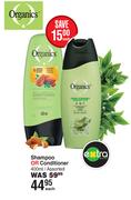 Organics Shampoo Or Conditioner Assorted-400ml Each