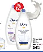Dove Shower Gel Assorted-500ml Each