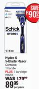 Schick Hydro5 5-Blade Razor 96256-Per Pack