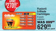 Gillette Fusion5 5-Blade Cartridges (8 Pack) 469094-Per Pack