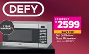 Defy 34L Grill Mirror Glass Microwave