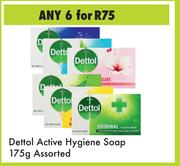 Dettol Active Hygiene Soap Assorted-For 6 x 175g