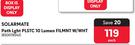 Solarmate Path Light PLSTC (10 Lumen) FILMNT W/WHT-Each