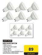 Lightworx LED GU103W CW-Per 6 Pack