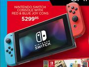 Nintendo Switch Console With Red & Blue Joy Cons
