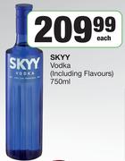 Skyy Vodka (Including Flavours)-750ml Each