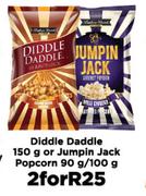Diddle Daddle 150g Or Jumpin Jack Popcorn 90g/100g-For 2
