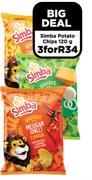 Simba Potato Chips-For 3 x 120g