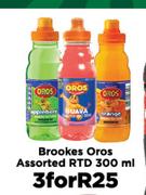 Brookes Oros Assorted RTD-For 3 x 300ml