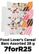 Food Lover's Cereal Bars Assorted-For 7 x 28g