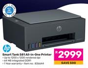 HP Smart Tank 581 All In One Printer