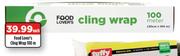 Food Lover's Cling Wrap-100m Each