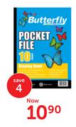 Butterfly 10 Pocket File