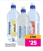 Bonaqua Assorted Water-For 3 x 750ml