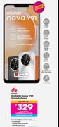 Huawei Nova Y91 Smartphone-On 1.4GB Red Core Top Up