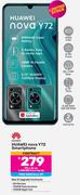 Huawei Nova Y72 Smartphone-On 1.4GB Red Core Top Up