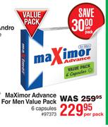 Maximor Advance For Men Value Pack 6 Capsules-Per Pack