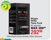 Biogen RENU Testo Forte 60 Capsules