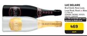 Luc Belaire Brut Gold, Rare Luxe, Luxe Rose, Rose Or Bleu-6 x 750ml Per Case