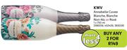 KWV Annabelle Cuvee Blanche, Blanche Non Alc Or Rose-For 2 x 750ml