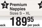 Baby Things Premium Nappies Sizes S-XL-Per Pack