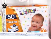 Baby Things Nappies 50 Pack Assorted Sizes-Per Pack