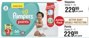 Pampers Pants Jumbo Pack Sizes 3-7-Per Pack