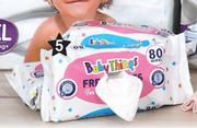 Baby Things Value Pack Wet Wipes 3 x 80 Wipes-Per Pack