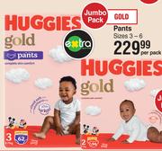 Huggies Jumbo Pack Gold Pants Sizes 3-6-Per Pack