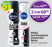 Nivea Anti Perpirant Deodorant Spray Assorted-150ml