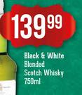 Black & White Blended Scotch Whisky-750ml