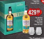 The Glenlivet 12 Year Old Scotch Whisky 750ml With 2 Glass Gift Pack-Per Pack