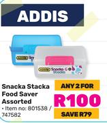 Addis Snacka Stacka Food Saver Assorted-For Any 2