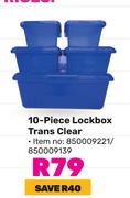 Otima 10-Piece Lockbox Trans Clear