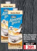 Blue Diamond Barista Blend Almond Milk-1L Each
