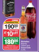 Richelieu Brandy 750ml & Coca Cola 2.25L-Per Combo