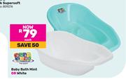Baby Care Baby Bath Mint Or White-Each
