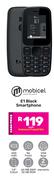 Mobicel E1 Black Smartphone-Each