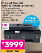 HP Smart Tank 530 Wireless Printer 3YL84AE