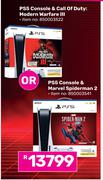 PS5 Console & Call Of Duty Modern Warfare III Or PS5 Console & Marvel Spiderman 2