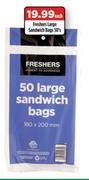 Freshers Large Sandwich Bags-50's Each