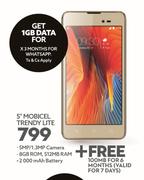 5" Mobicel Trendy Lite+Free 100MB For 6 Months