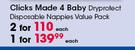 Clicks Made 4 Baby Dryprotect Disposable Nappies Value Pack-Each
