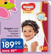 Huggies Gold Disposable Nappies Jumbo Pack-Per Pack