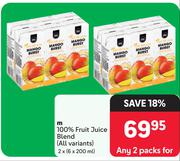 M 100% Fruit Juice Blend (All Variants)-For 2 x 6 x 200ml