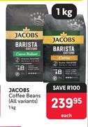 Jacobs Coffee Beans (All Variants)-1Kg Each