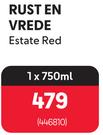Rust En Vrede Estate Red-1 x 750ml