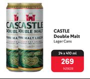 Castle Double Malt Lager Cans-24 x 410ml