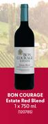 Bon Courage Estate Red Blend-1 x 750ml Each